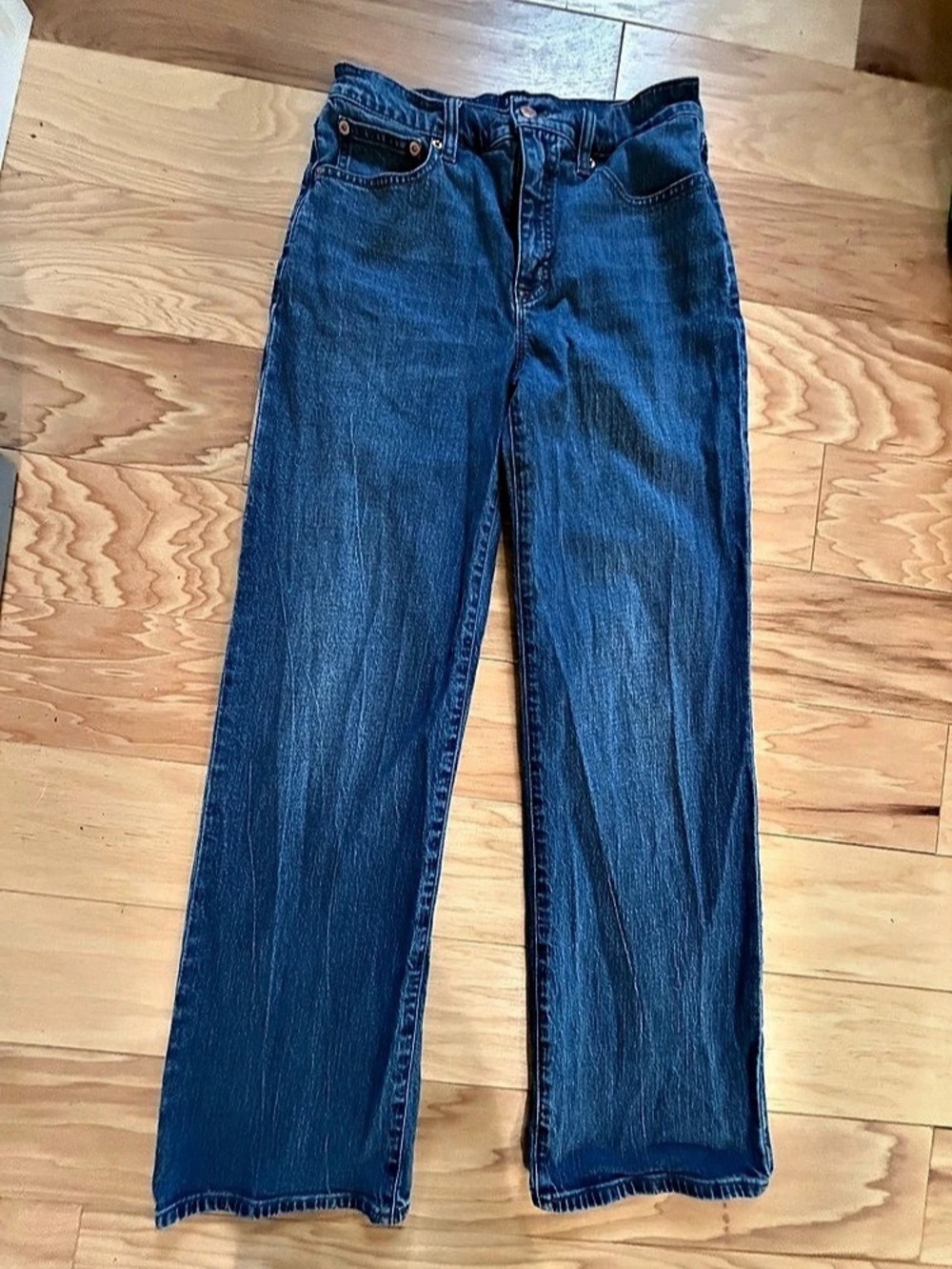 J.Crew Full Length Wide Leg Jeans Women’s 27 Blue Denim